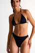 Shan Glitter Chrome effect cut-out bikini bottom